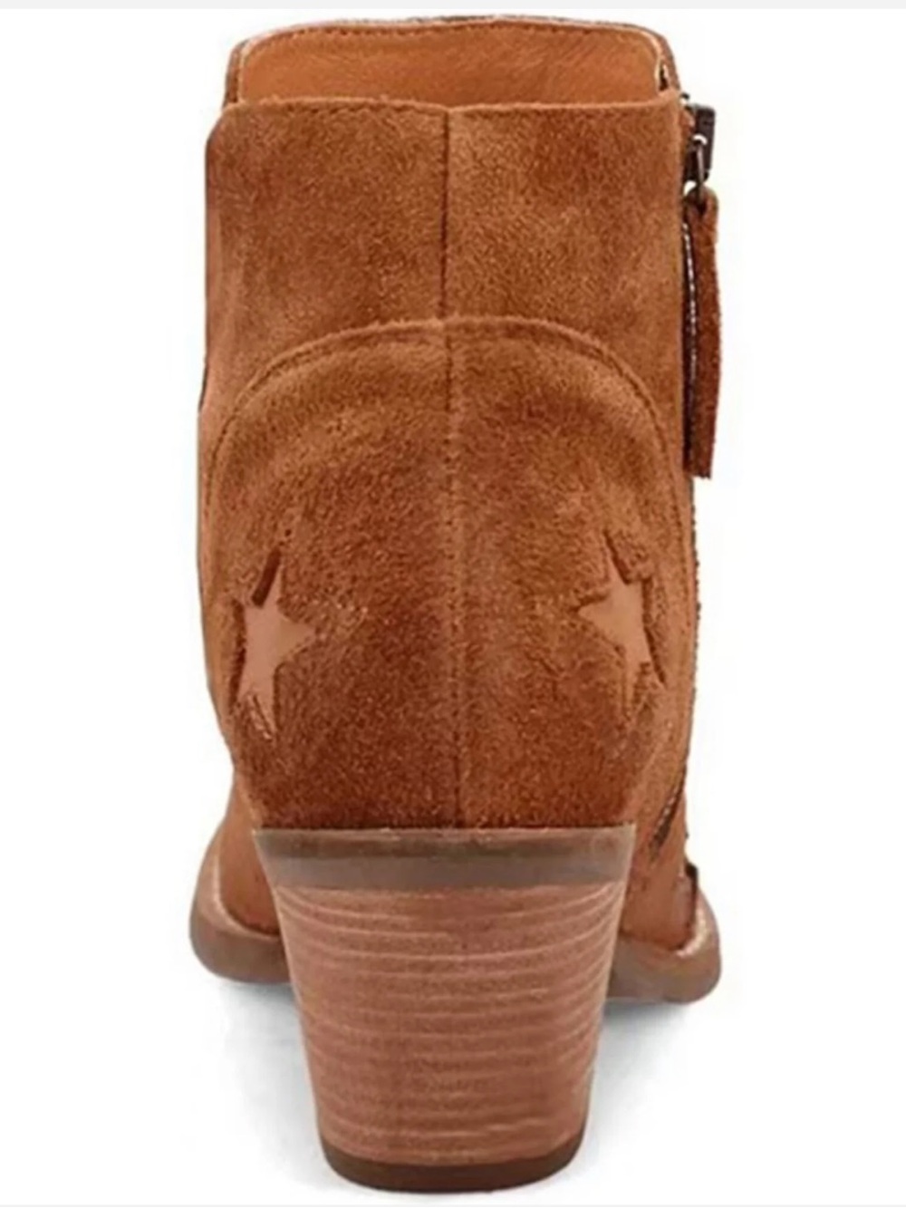 Dingo Little Star Cut Out Snip Toe Zippered Cowboy Booties New! - Picture 5 of 12